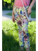 Girls\' yellow floral pants DZ6014 - Online store - Boutique